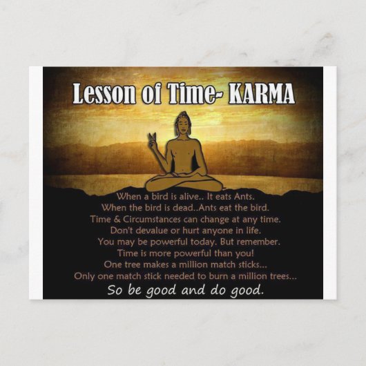 Carte Postale Leçons de Time_Karma (Devant)