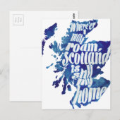 Carte Postale L'Ecosse est ma maison (Devant / Derrière)