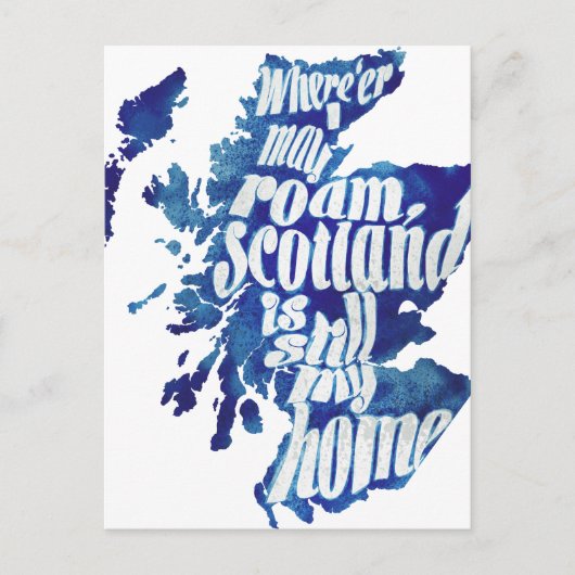 Carte Postale L'Ecosse est ma maison (Devant)