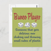 Carte Postale Lecteur Bunco - Définition (Devant / Derrière)