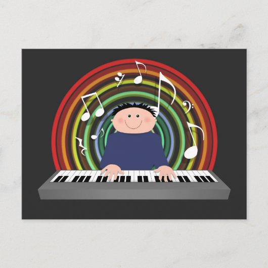 Carte Postale Lecteur clavier (Devant)