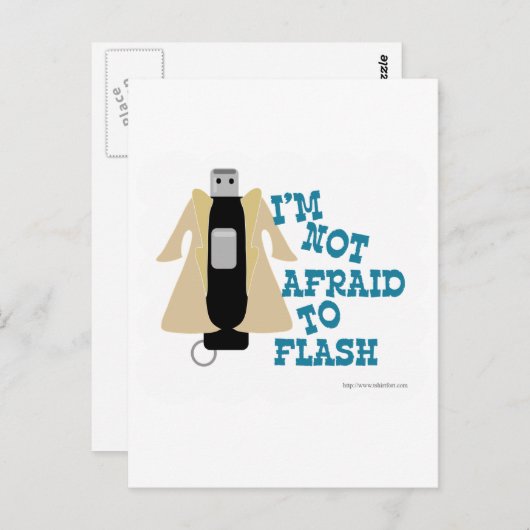 Carte Postale Lecteur clignotant (Devant / Derrière)