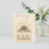 Carte Postale Lecteur, Lecteur, Ex Library Checkout Card (Debout devant)