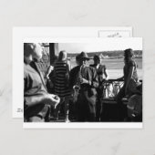 Carte Postale Lecteur saxophone (Devant / Derrière)