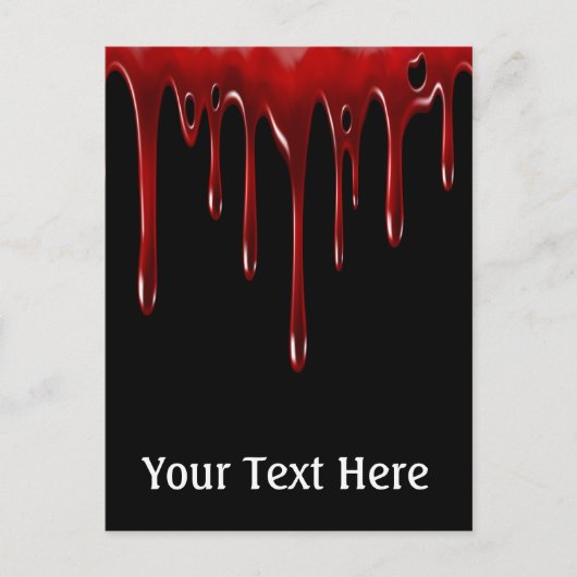 Carte Postale Lecteurs de sang tombés Noir (Devant)