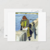 Carte Postale Lecture (Devant / Derrière)