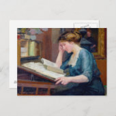 Carte Postale Lecture (Devant / Derrière)