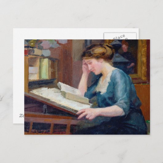 Carte Postale Lecture (Devant / Derrière)