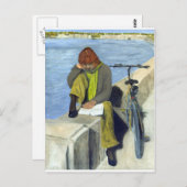 Carte Postale Lecture (Devant / Derrière)