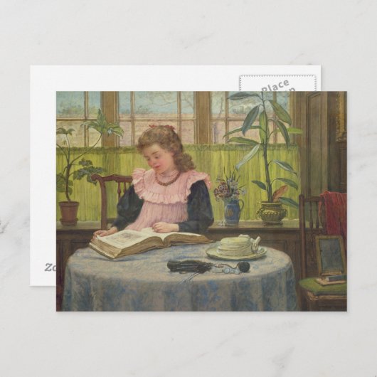 Carte Postale Lecture (Devant / Derrière)