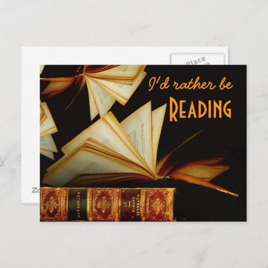 Carte Postale Lecture (Devant / Derrière)