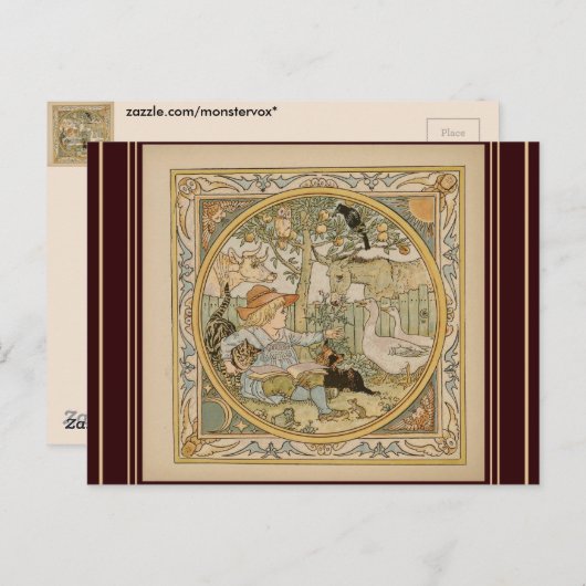 Carte Postale Lecture amusante (Devant / Derrière)