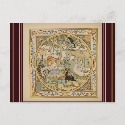 Carte Postale Lecture amusante (Devant)