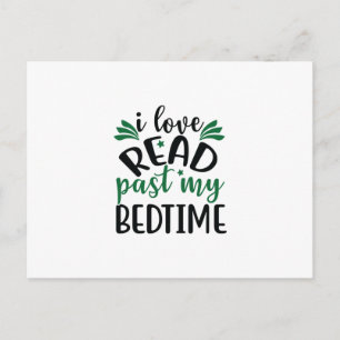 Carte Postale Lecture Art I Love Lire Le Passé Mon Lit