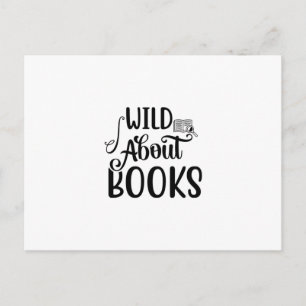 Carte Postale Lecture Art Wild À propos des livres