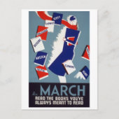 Carte Postale Lecture Arty Deco (Devant)