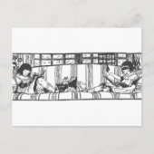 Carte Postale Lecture avec Dolly (Devant)