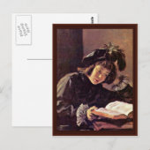 Carte Postale Lecture Boy Par Hals Frans (Devant / Derrière)