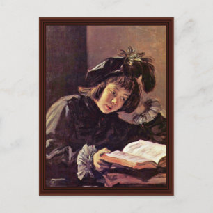 Carte Postale Lecture Boy Par Hals Frans
