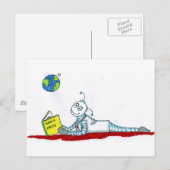 Carte Postale lecture de bots (Devant / Derrière)