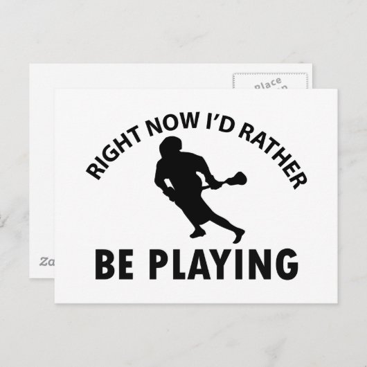 Carte Postale Lecture de crosse (Devant / Derrière)