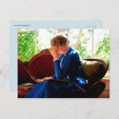 Carte Postale Lecture de la dame (Devant / Derrière)