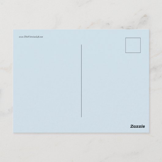 Carte Postale Lecture de la dame (Dos)