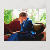 Carte Postale Lecture de la dame (Devant)