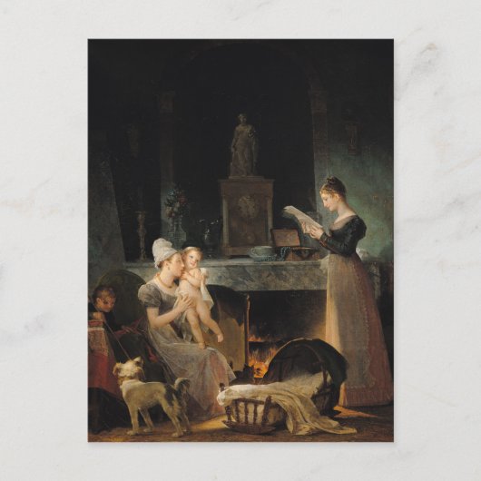 Carte Postale Lecture de la lettre (Devant)