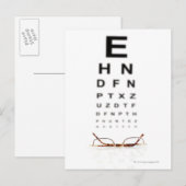 Carte Postale Lecture de lunettes (Devant / Derrière)