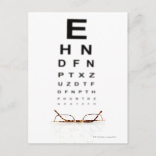 Carte Postale Lecture de lunettes