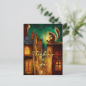 Carte Postale Lecture de nuit Fairytale personnalisable (Debout devant)