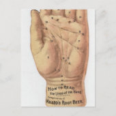 Carte Postale Lecture de Palm Vintage (Devant)