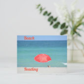 Carte Postale Lecture de plage Photographie Voyage (Debout devant)