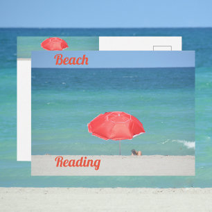 Carte Postale Lecture de plage Photographie Voyage