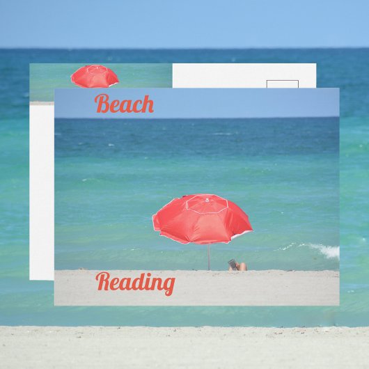 Carte Postale Lecture de plage Photographie Voyage