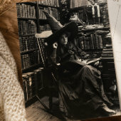 Carte Postale Lecture de sorcière vintage