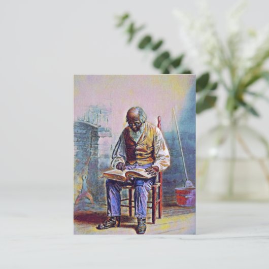 CARTE POSTALE LECTURE DES SCRIPTURES PAR THOMAS WATERMAN WOOD (Debout devant)