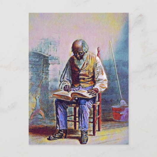 CARTE POSTALE LECTURE DES SCRIPTURES PAR THOMAS WATERMAN WOOD (Devant)