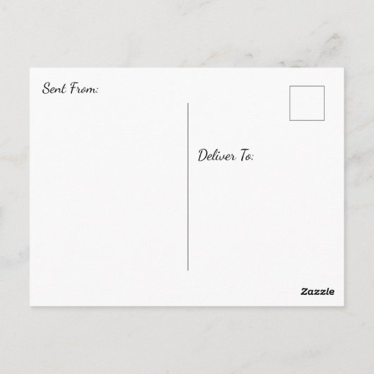 Carte Postale Lecture douce Lady avec café et chat (Dos)