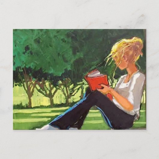 Carte Postale Lecture du parc (Devant)