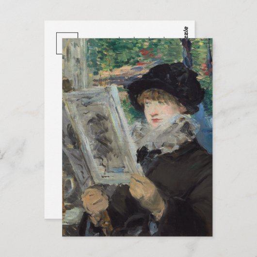 Carte Postale Lecture | Édouard Manet (Devant / Derrière)