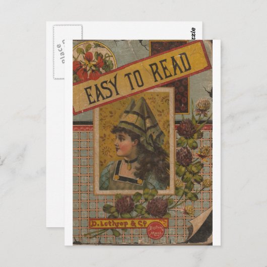 Carte Postale Lecture facile (Devant / Derrière)