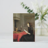 Carte Postale Lecture féminine, c.1662 (Debout devant)