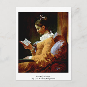 Carte Postale Lecture Femme Par Jean-Honore Fragonard