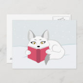 Carte Postale Lecture Fox (Devant / Derrière)