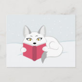 Carte Postale Lecture Fox (Devant)
