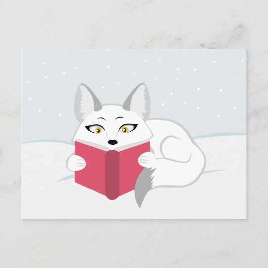 Carte Postale Lecture Fox (Devant)