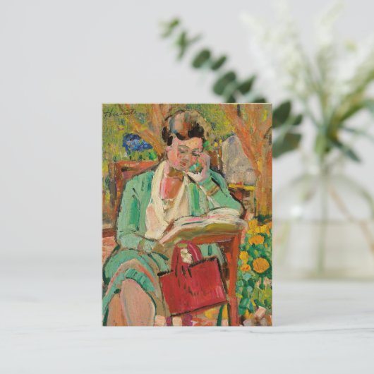 Carte Postale Lecture | George Leslie Hunter (Debout devant)