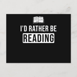 Carte Postale Lecture Hobby livre cadeau dire